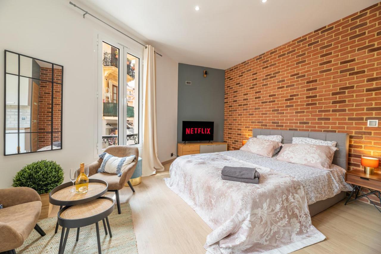 Grand Studio Climatise Tres Proche Monaco Beausoleil Bagian luar foto